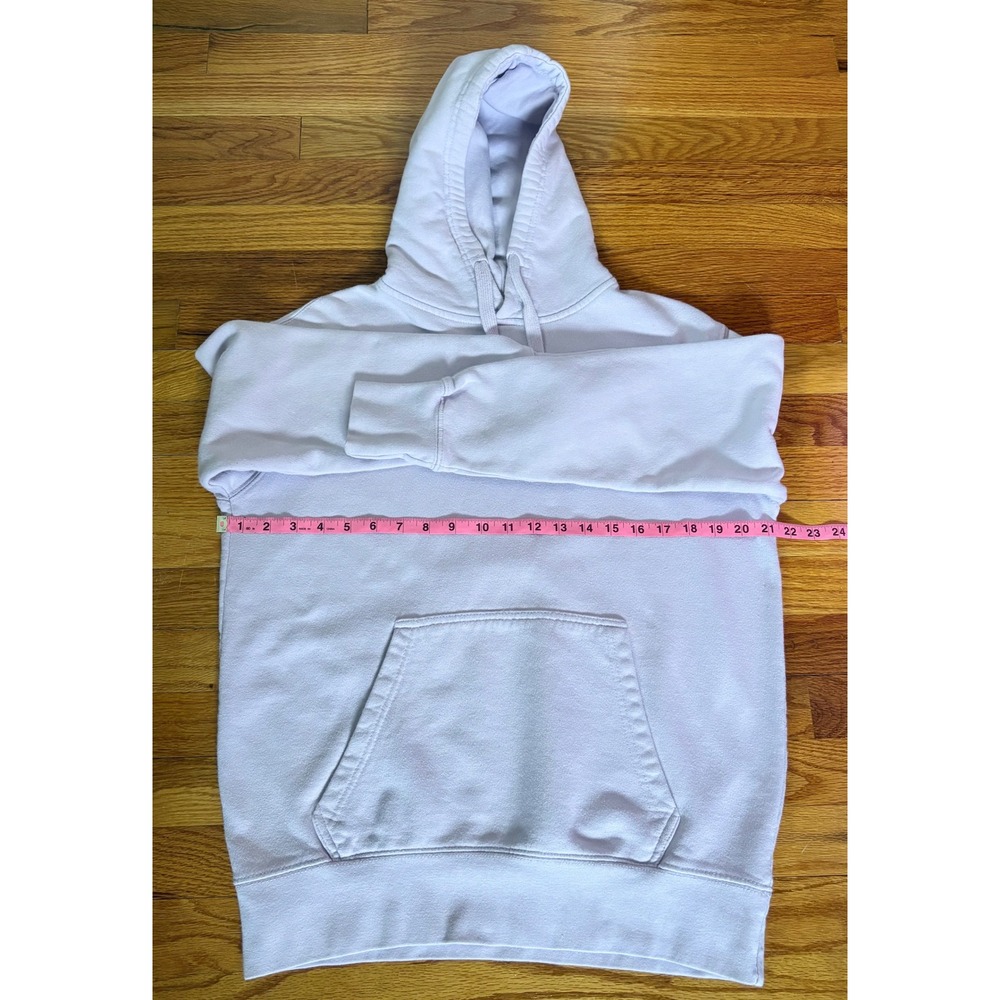 Ivory Ella Women Organic Cotton Comfy Hoodie Lavender Embroidery Elephant Logo S - Picture 9 of 9